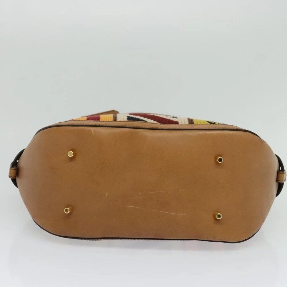 BURBERRY Hand Bag Leather 2way Beige Auth 113749V - Picture 6 of 15